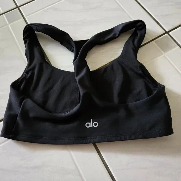 Alo Airlift Advantage Racerback Bra Black XXS - Picture 2 of 4